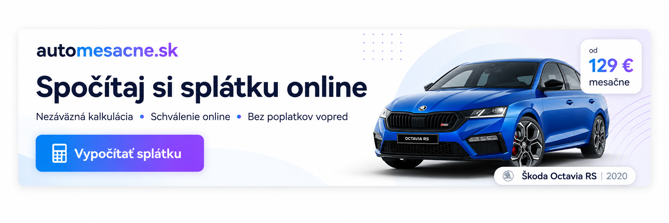 AutoMesačne – financovanie auta online